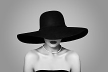 Obraz Dáma v čiernom klobúku 1494